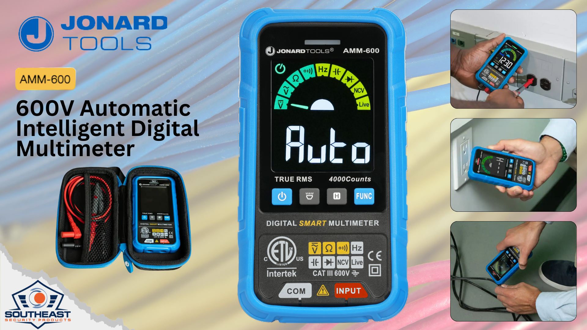 Jonard AMM-600 Multimeter with case and field use examples
