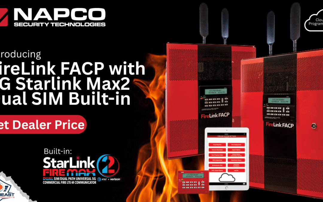 Napco FireLink FLX2-32 Dual-Path Fire Communicator & FACP: All-in-One Commercial