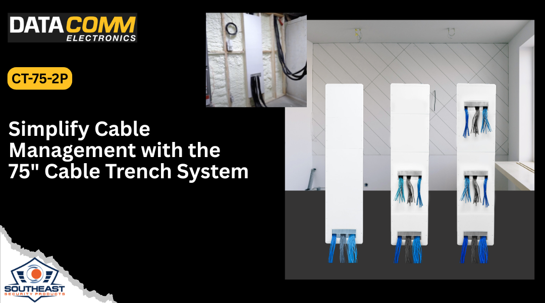 75-inch Cable Trench System in-wall cable routing solution